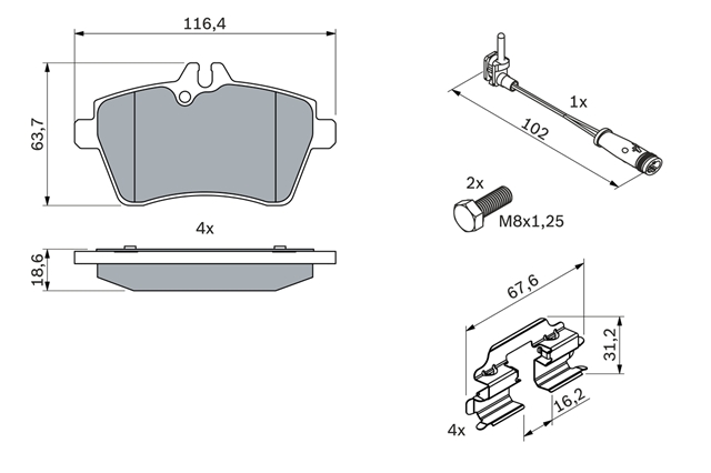 Imagine pentru produsul „SET PLACUTE FRANA,FRANA DISC"