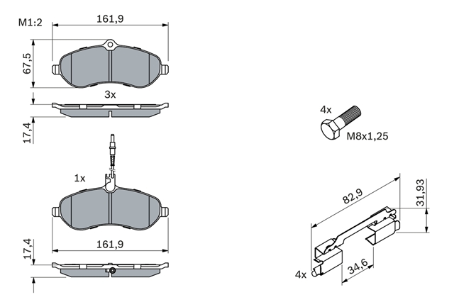 Imagine pentru produsul „SET PLACUTE FRANA,FRANA DISC"