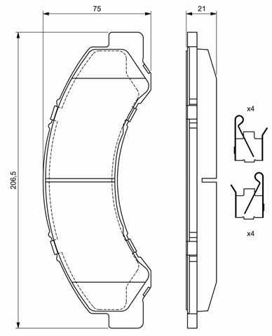 Imagine pentru produsul „SET PLACUTE FRANA,FRANA DISC"