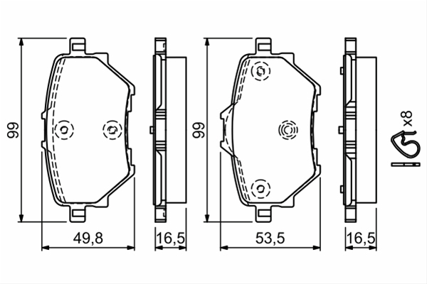 Imagine pentru produsul „SET PLACUTE FRANA,FRANA DISC"