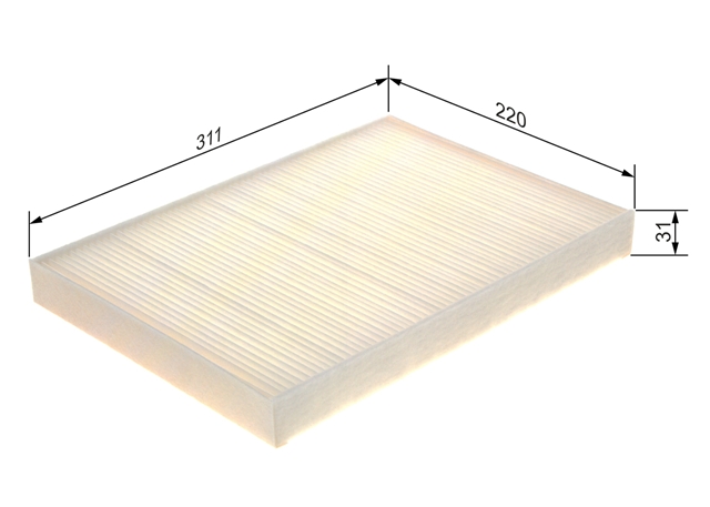 FILTRU DE HABITACLU M5105 (FILTRE) - BOSCH - CSNBB