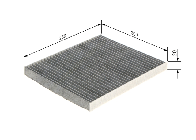 FILTRU HABITACLU CARBON ACTIV R5558 (FILTRE)