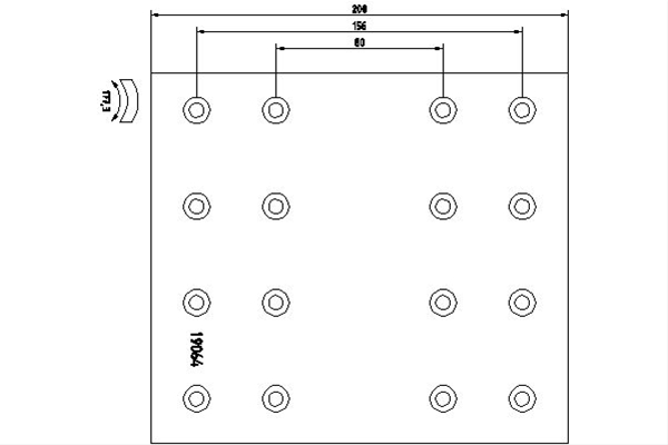 SET GARNITURI DE FRICTIUNE, FRANA TAMBUR