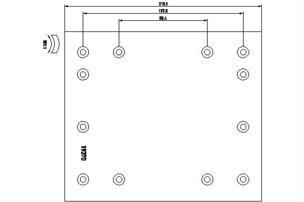 SET GARNITURI DE FRICTIUNE, FRANA TAMBUR