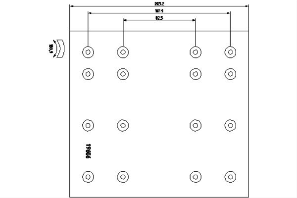SET GARNITURI DE FRICTIUNE, FRANA TAMBUR