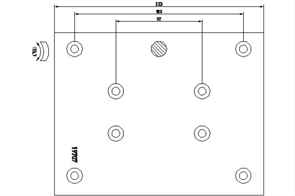 SET GARNITURI DE FRICTIUNE, FRANA TAMBUR