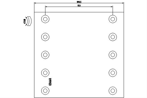 SET GARNITURI DE FRICTIUNE, FRANA TAMBUR