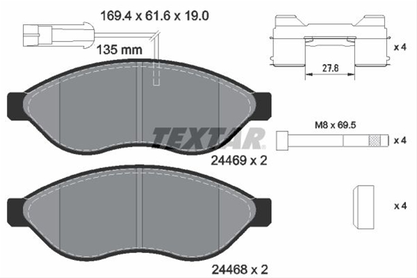 Imagine pentru produsul „SET PLACUTE FRANA,FRANA DISC"