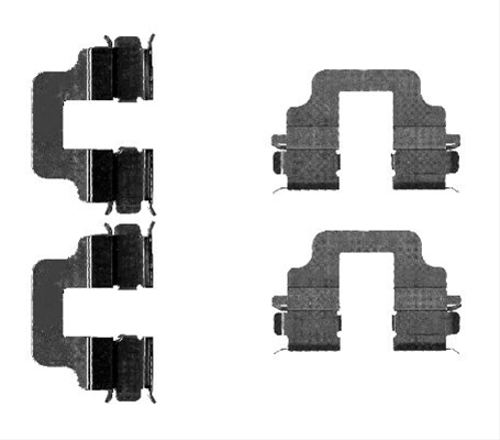 SET ACCESORII, PLACUTE FRANA