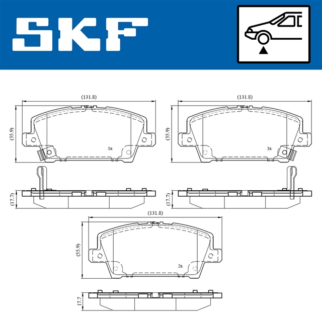 SET PLACUTE FRANA SKF NBB