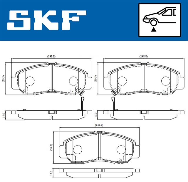 SET PLACUTE FRANA SKF NBB
