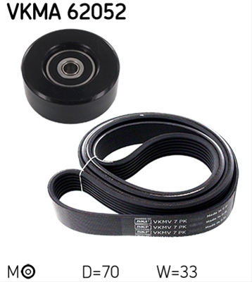 SET CUREA TRANSMISIE CU CANELURI
