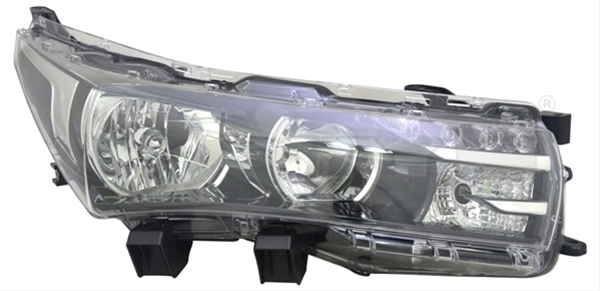 TY CROLA XI 2013-ON HEAD LAMP LH ELEC W/MTR W/DRL HB3/H11/W/LED