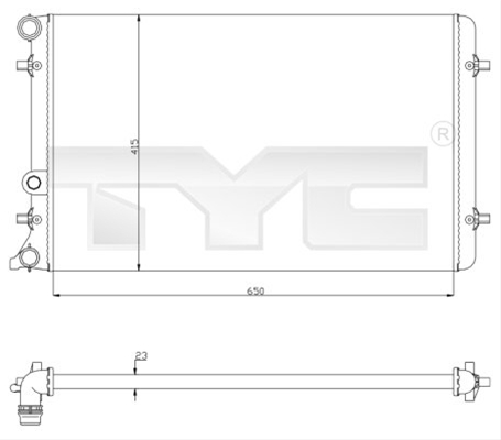 Imagine pentru produsul „RADIATOR, RACIRE MOTOR"