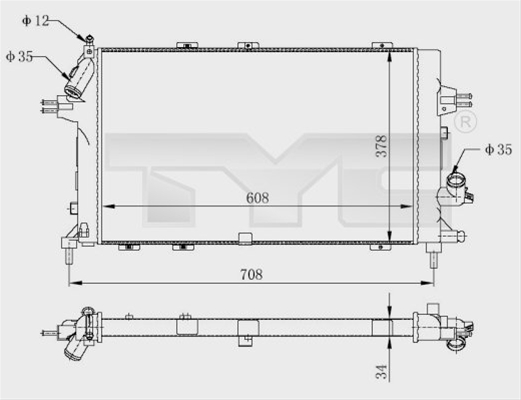 Imagine pentru produsul „RADIATOR, RACIRE MOTOR"