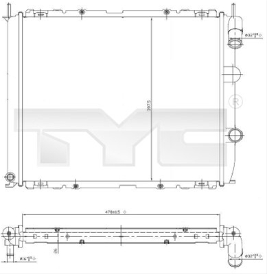 Imagine pentru produsul „RADIATOR, RACIRE MOTOR"