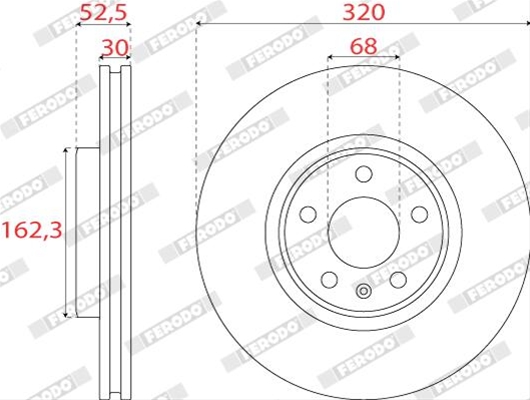 SET DISCURI FRANA - FERODO(INLOCUIT DE DDF1996C-1 ) - NBB