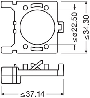 SET 2 ADAPTOARE PT MONTAJ BEC LED