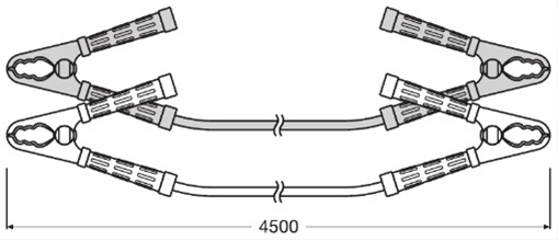 SET CABLURI PORNIRE 900A LUNGIME 4.5M