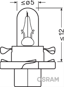 Imagine pentru produsul „BEC BORD 12V2W  OLIVE ORIGINAL OSRAM (SE FACTUREAZA CATE 10) SFNBB"