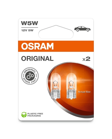 Imagine pentru produsul „BLISTER 2 BECURI 12V5W W5W ORIGINAL"