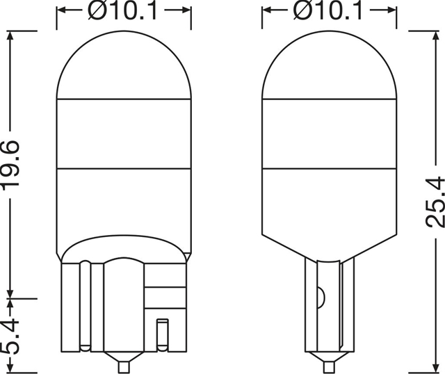 BLISTER 2 BECURI LED (FARA OMOLOGARE) W5W 24V