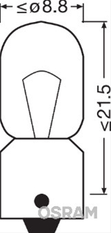 Imagine pentru produsul „BEC 12V4W T4W ORIGINAL OSRAM (SE FACTUREAZA CATE 10)"