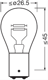 Imagine pentru produsul „BEC 12V 21/5W P21/5W ORIGINAL OSRAM (SE FACTUREAZA CATE 10)"
