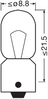BEC 12V4W T4W ORIGINAL OSRAM (SE FACTUREAZA CATE 10)