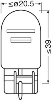 Imagine pentru produsul „BEC 12V21/5W W21/5W ORIGINAL OSRAM (SE FACTUREAZA CATE 10)"