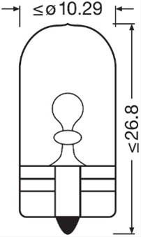 BEC 12V5W WY5W GALBEN OSRAM (SE FACTUREAZA CATE 10)