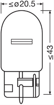 BEC GALBEN 12V21W WY21W ORIGINAL OSRAM (SE FACTUREAZA CATE 10)