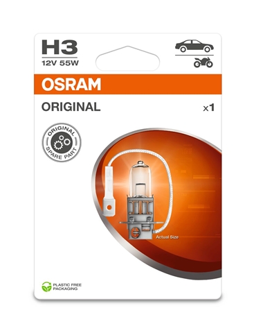 BLISTER 1 BEC H3 12V55W ORIGINAL