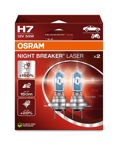 SET DUOBOX 2 BECURI 12V55W H7 NIGHTBREAKER LASER (150%)