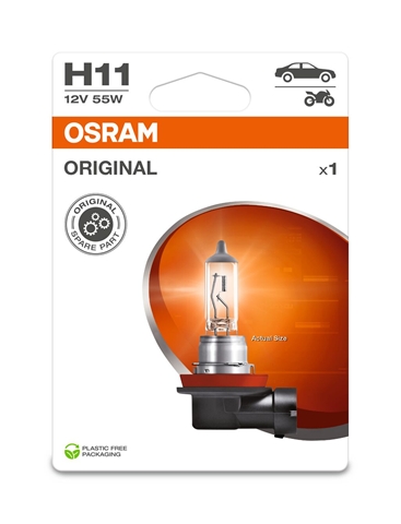 BLISTER 1 BEC H11 12V55W ORIGINAL