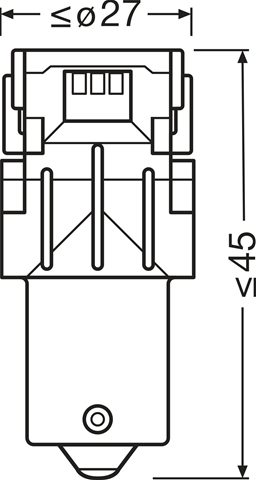 Imagine pentru produsul „BLISTER 2 BECURI LED TIP PY21W GALBEN"