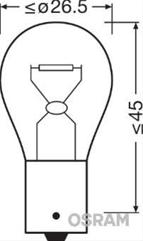 BEC GALBEN 12V21W PY21W ORIGINAL OSRAM (SE FACTUREAZA CATE 10)