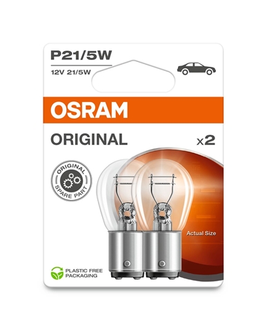 Imagine pentru produsul „BLISTER 2 BECURI 12V 21/5W P21/5W ORIGINAL"
