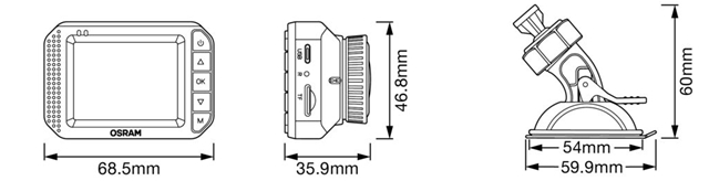 DASH CAM-CAMERA VIDEO AUTO FRONTALA HD 110 DE GRADE FOV
