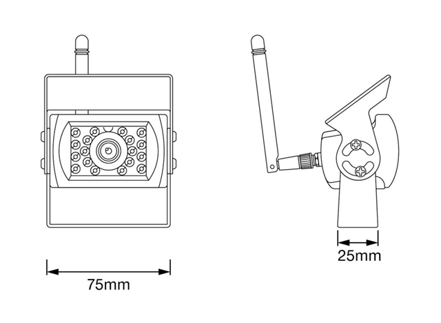 CAMERA MARSARIER WIRELESS 1080P 120 DE GRADE FOV