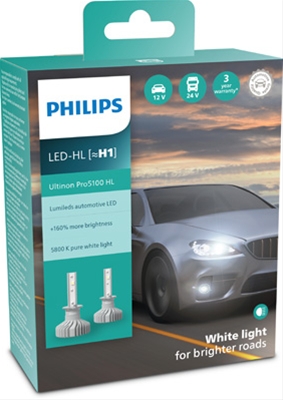 SET 2 BECURI LED FAR H1 ULTINON PRO5100