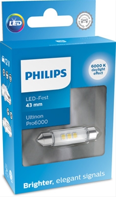 BEC LED 12V (ALB RECE 6000K)  SOFIT 43MM ULTINON PRO6000