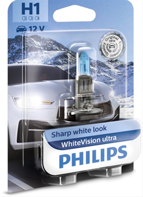 BLISTER 1 BEC H1 12V55W WHITE VISION ULTRA