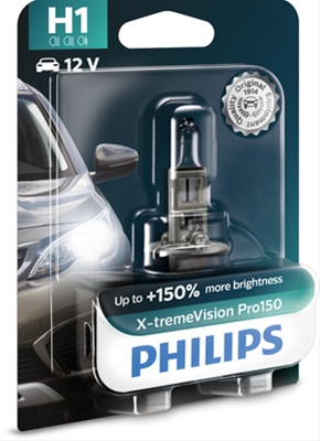 BLISTER 1 BEC H1 12V55W X-TREME VISION PRO150 (+150%)