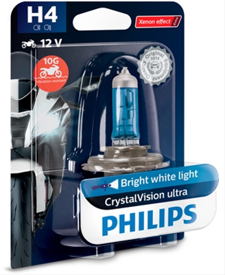 Imagine pentru produsul „BLISTER 1 BEC 12V60/55W H4 CRYSTAL VISION ULTRA MOTO"
