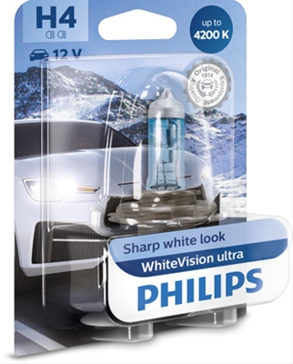 BLISTER 1 BEC H4 12V60/55W WHITE VISION ULTRA