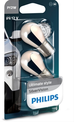 SET 2 BECURI 12V TIP PY21W SILVER VISION PACHET SIMPLU