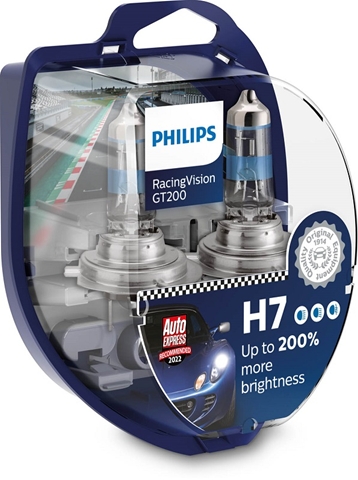 SET 2 BECURI H7 12V55W RACING VISION GT200 (+200%)