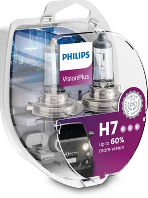 SET 2 BECURI H7 12V55W VISIONPLUS (+60%)
