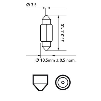 BEC 12V TIP C5W (SE FACTUREAZA CATE 10)